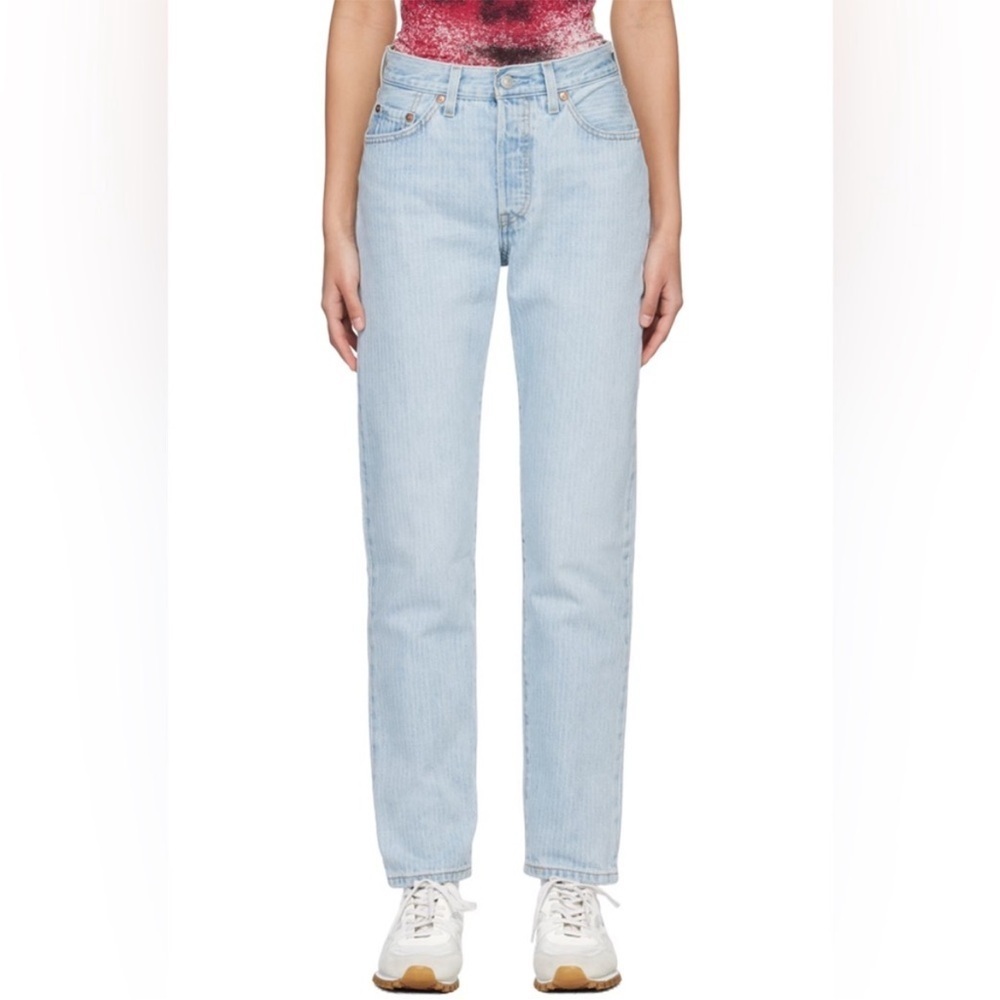 NWT LEVI'S Blue 501 ‘81 Jeans Linear Motion size 25x31 - Picture 1 of 10